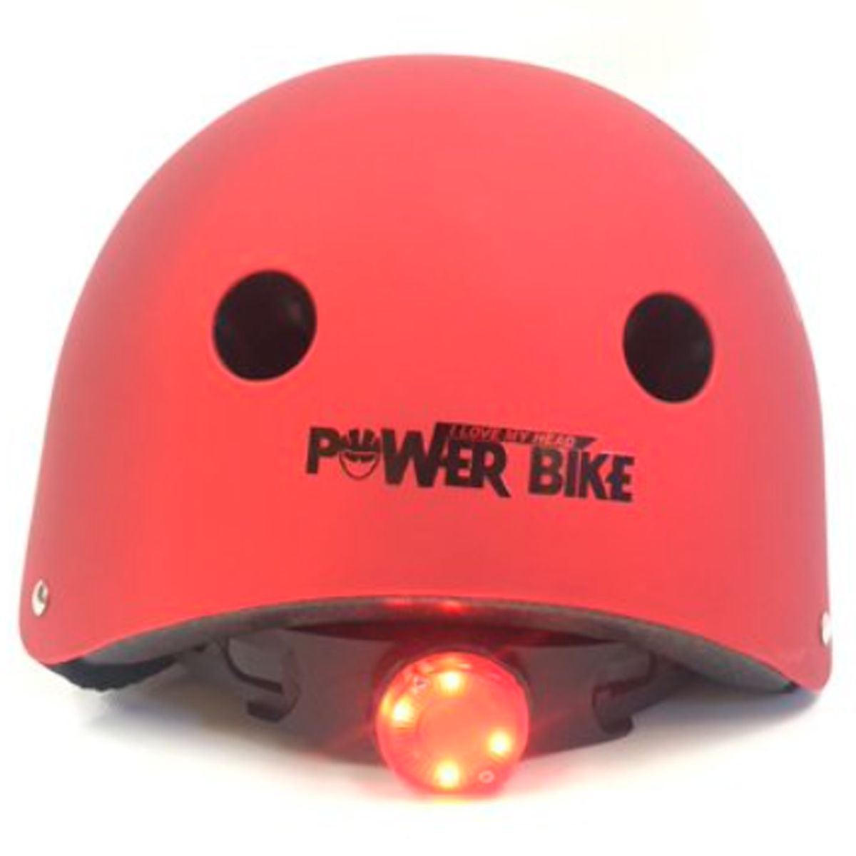POWERBIKE - Casco Urbano con Luz Rojo Talla M