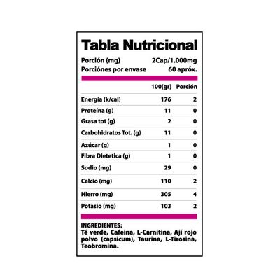 Imagen 2 del producto Quemador De Grasa Lipo Mujer 120 Caps