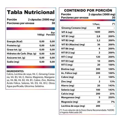 Imagen 2 del producto Multivitamínico Revitta 60 Cápsulas