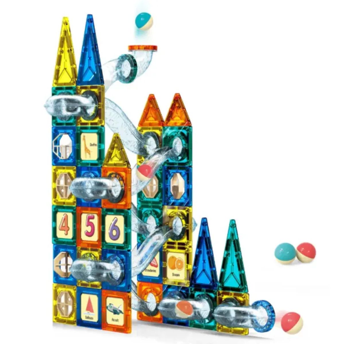 GENERICO - Bloques Magnéticos 97 Piezas Para Niños Educativo Armables