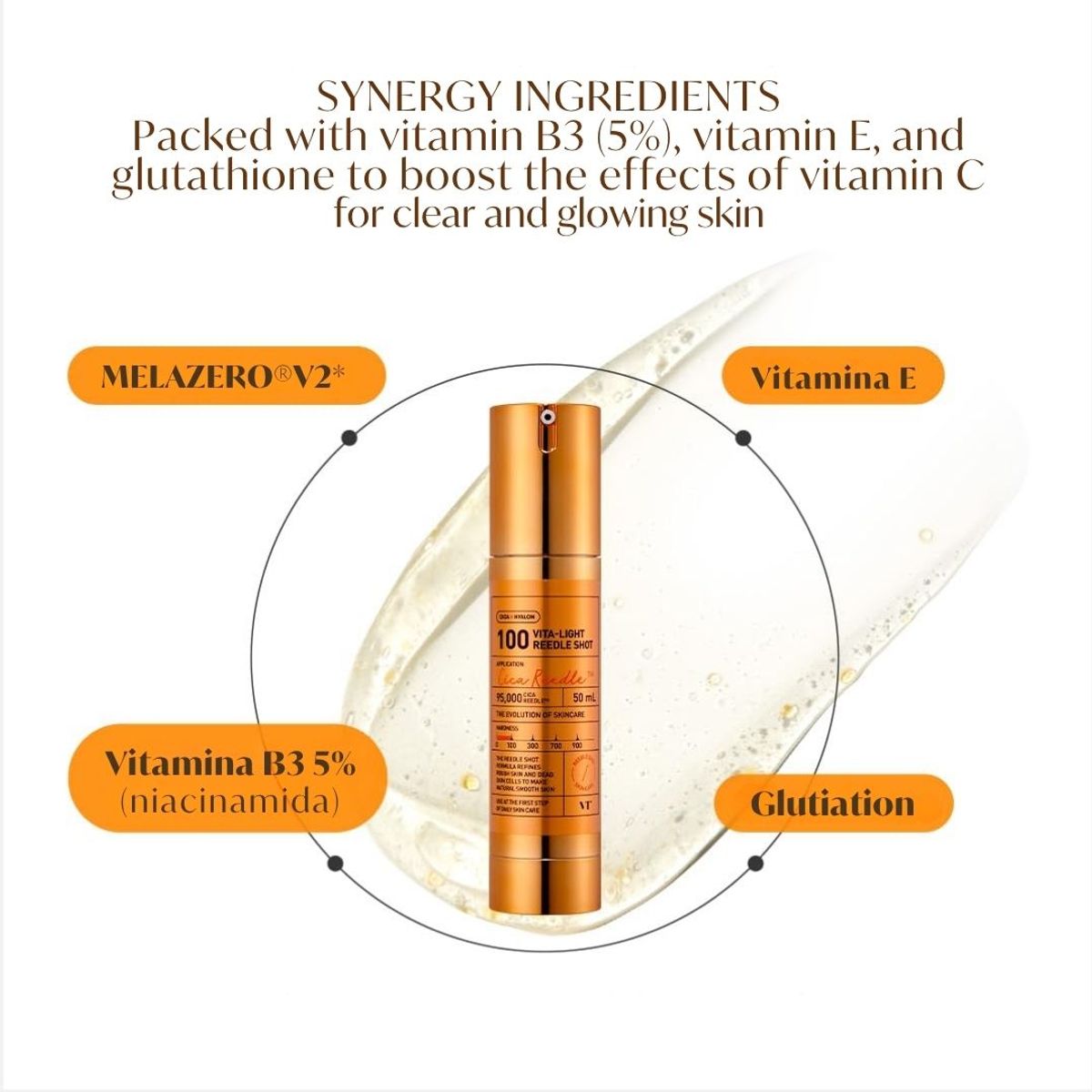 VT COSMETICS - Vt Serum Microagujas 100 Vitamina C Antimanchas Todo Tipo De Piel