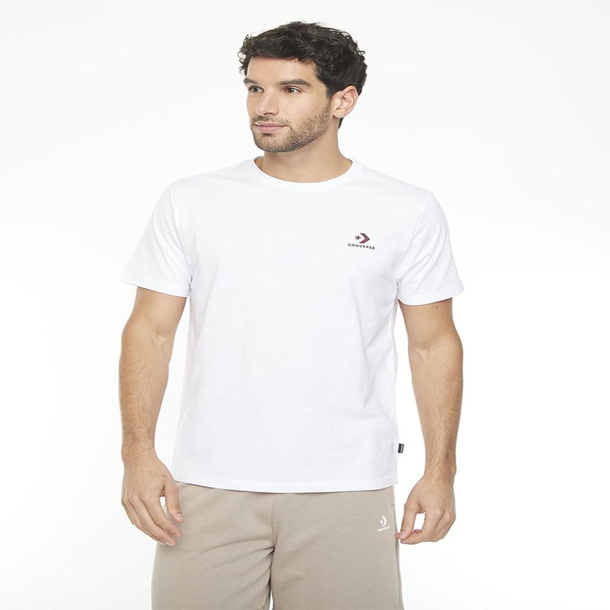 CONVERSE - Polera Converse Star Chevron Chest Hombre Blanco