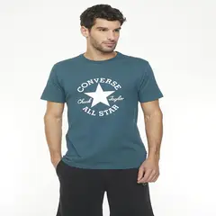CONVERSE - Polera Big Chuck Hombre Verde