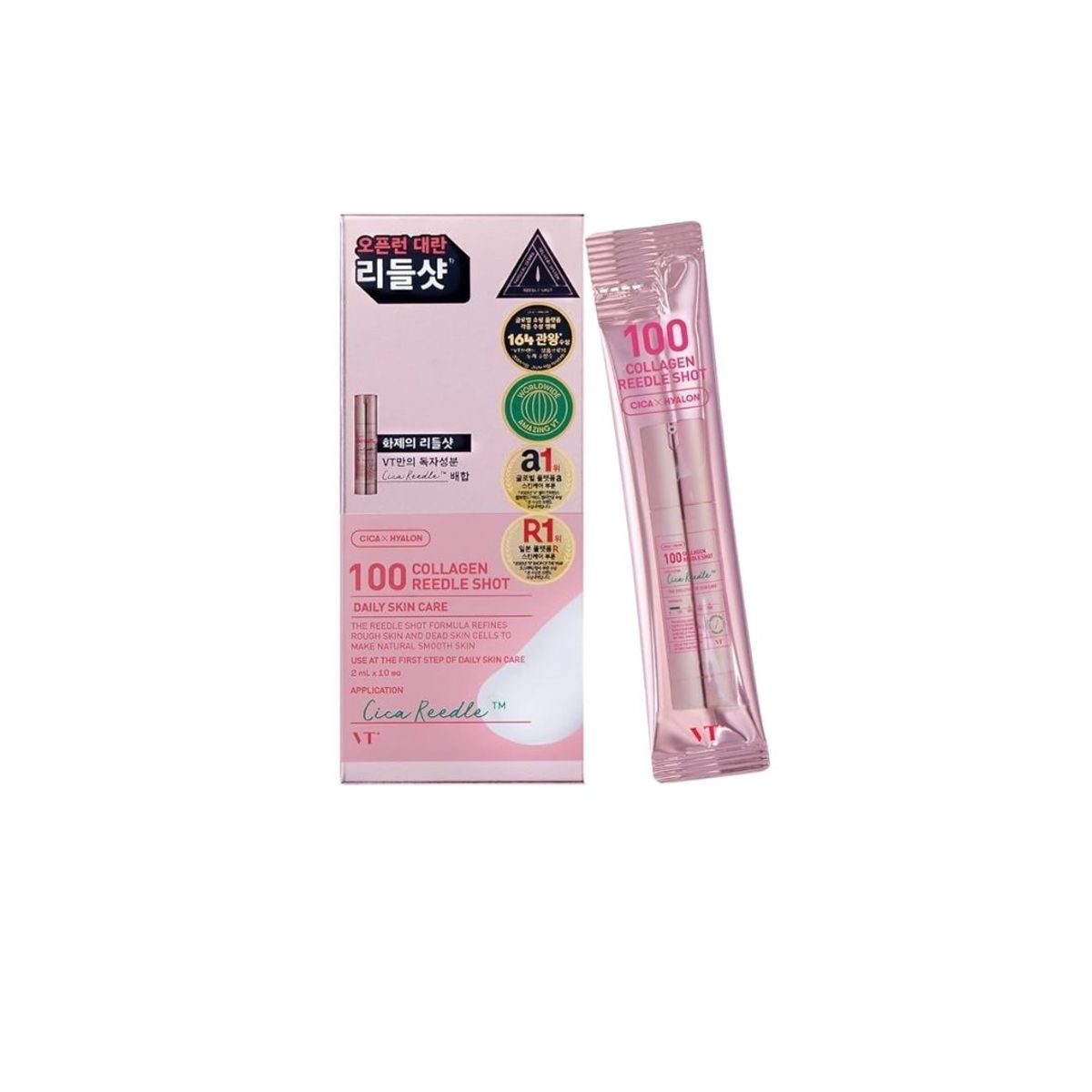 VT COSMETICS - 100 Collagen Reedle Shot Todo Tipo De Piel Día/Noche