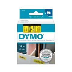 DYMO - Cinta D1 12mm X 7m Negro Amarillo