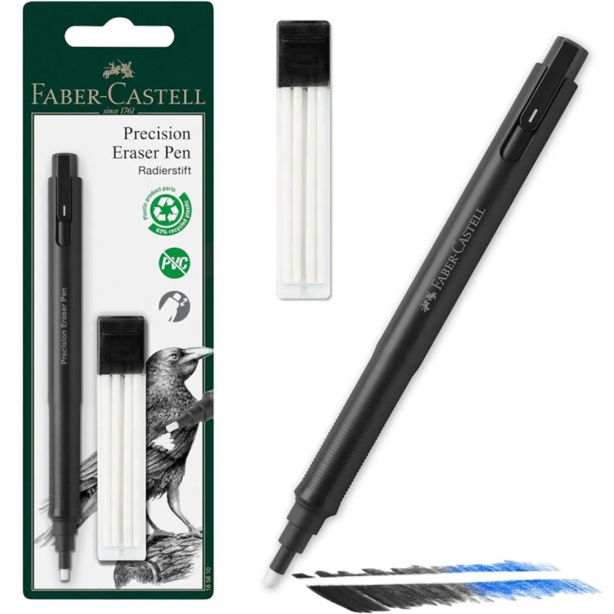 FABER-CASTELL - Porta Goma de Precisión Faber Castell + Repuesto