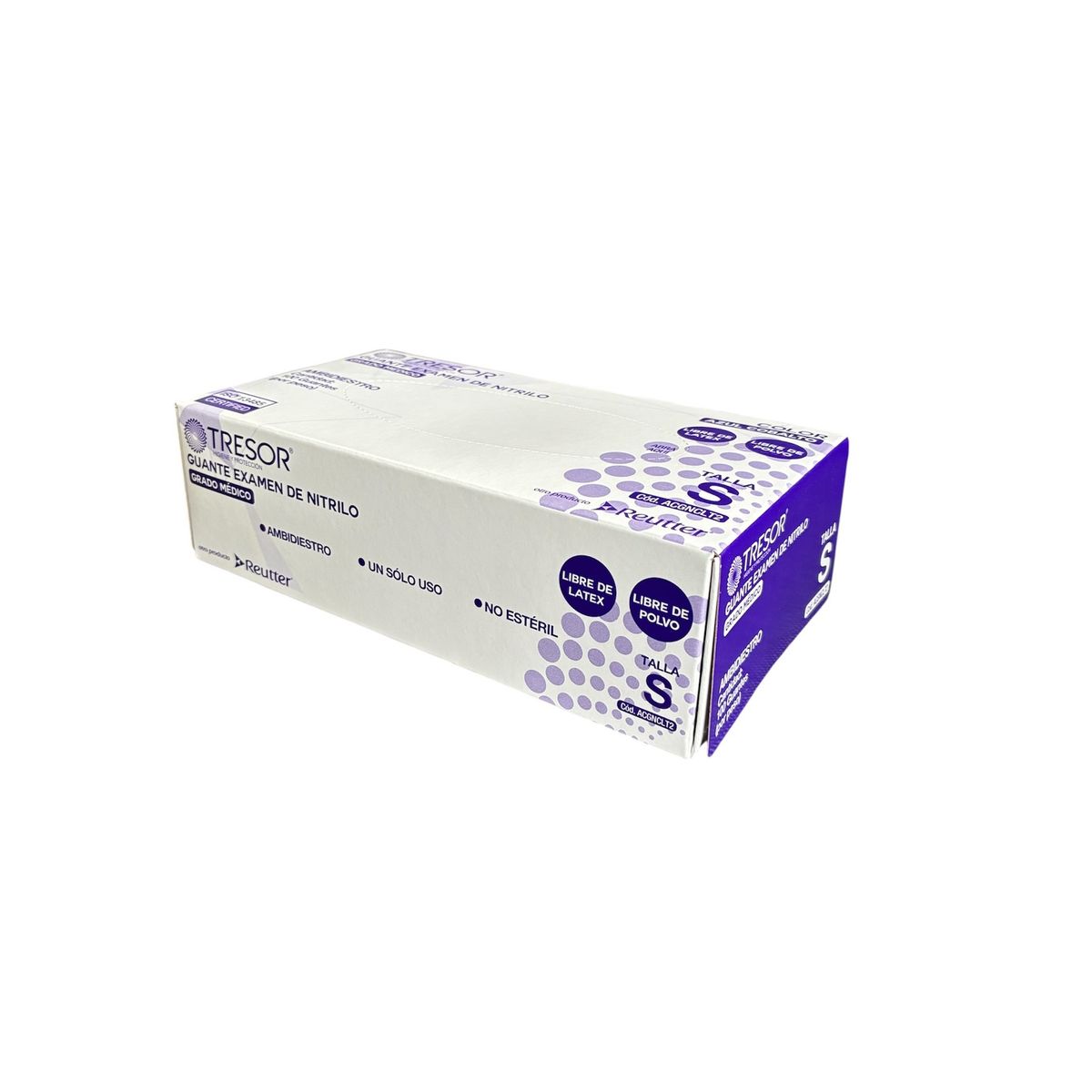 GENERICO - Guantes de Nitrilo Talla S 100 Unidades
