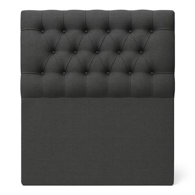 Imagen 2 del producto Cama Plaza y Media Gris Oscuro Respaldo + Base