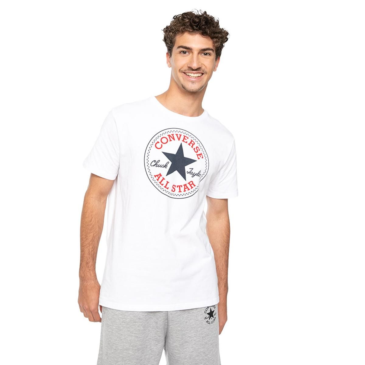 CONVERSE - Polera Converse Core Chuck Patch Hombre Blanco