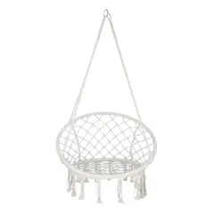 GENERICO - Silla Colgante Terraza Y Hogar Hamaca Grecia Blanco