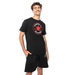CONVERSE - Polera Core Chuck Patch Hombre Negro