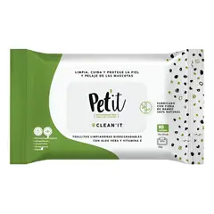 PETIT - Pet'it Toallitas Húmedas Biodegradables Para Mascotas 80u