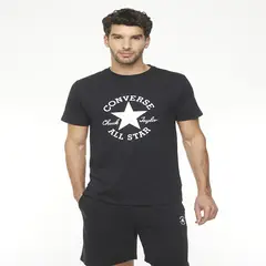 CONVERSE - Polera Big Chuck Hombre Negro