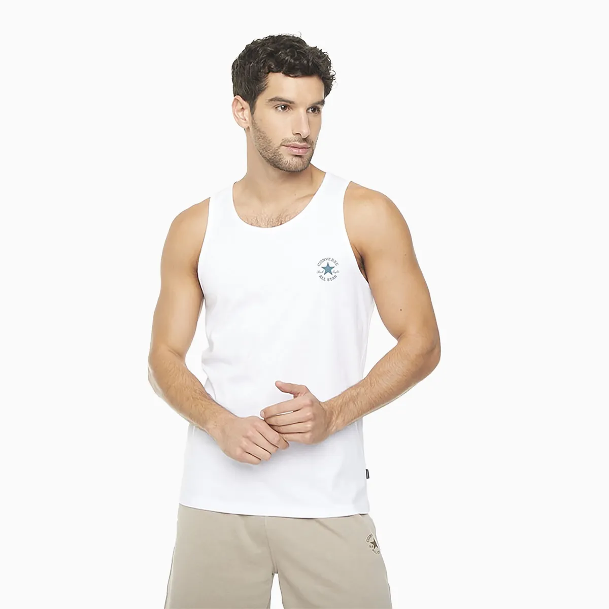 CONVERSE - Polera Converse SM Chuck Chest Hombre Blanco