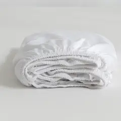 NATURALINO - Sábana Bajera Bambú King Blanco