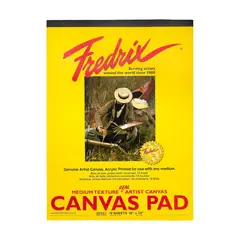 GENERICO - Block de Tela Blanca Fredrix Canvas Pad 10 Hojas 45x61 cm