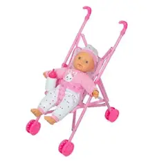GENERICO - COCHE DE MUÑECA CON ACCESORIOS