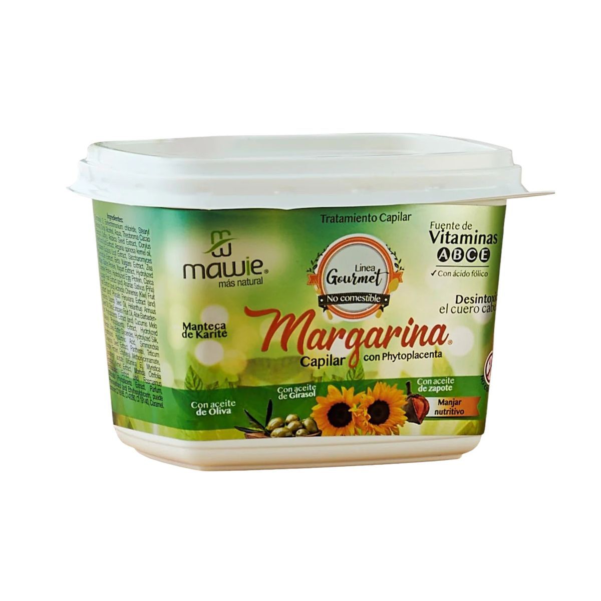GENERICO - Tratamiento Capilar Margarina Nutritiva Antifrizz Mawie 500ml  Hidratación y Definición de Rizos