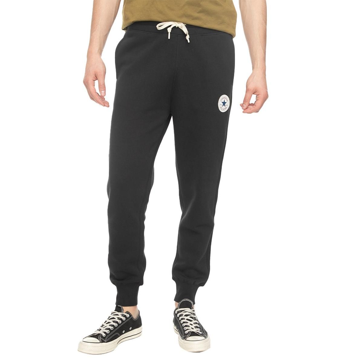 CONVERSE - Pantalón Converse Core Rib Cuff Hombre Negro