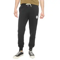 CONVERSE - Pantalón Core Rib Cuff Hombre Negro