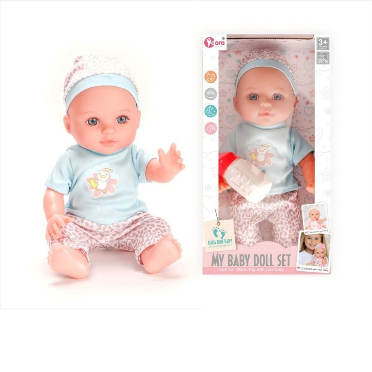 GENERICO - MUÑECO BEBÉ CELESTE