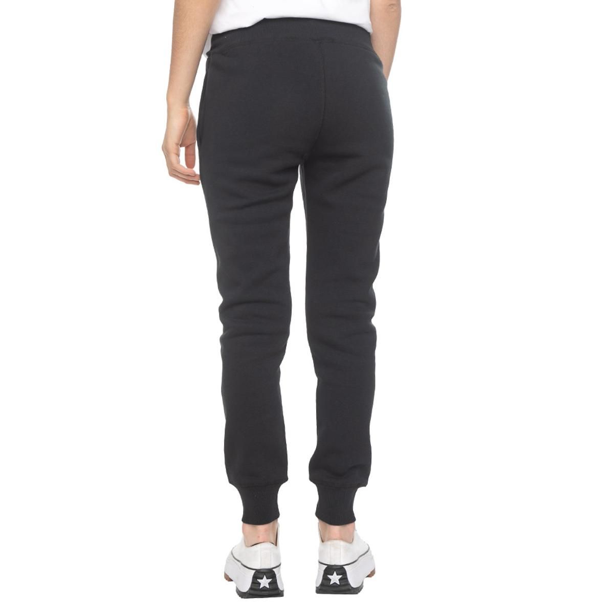 CONVERSE - Pantalón Converse Core Chuck Patch Mujer Negro