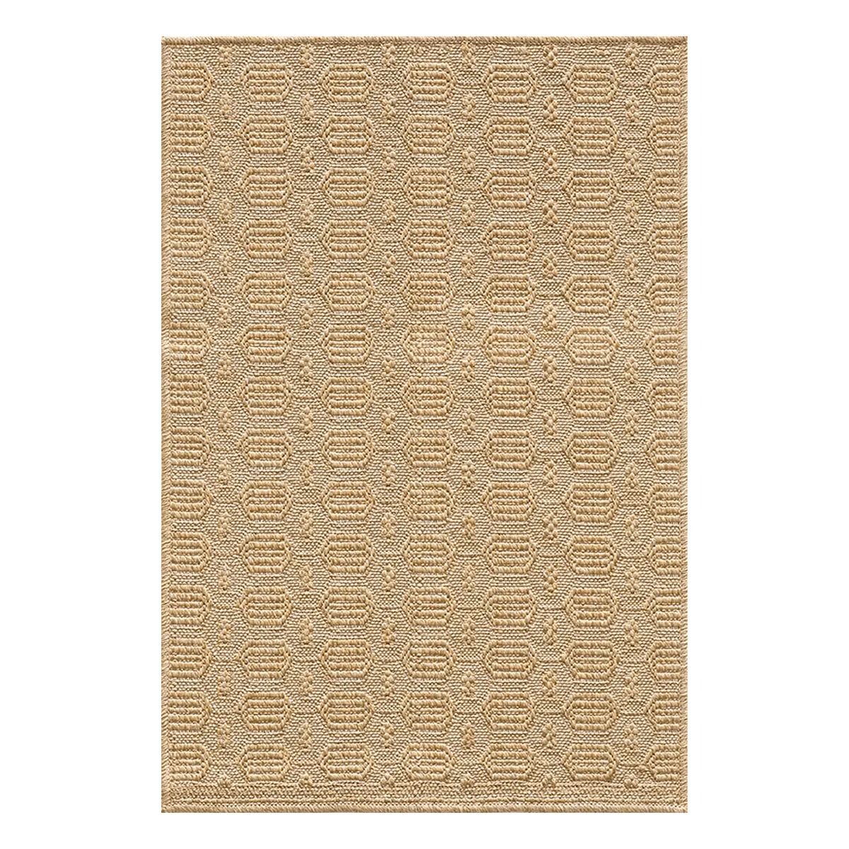 BAZHARS - Alfombra Yute 140X200 cm LAVABLE Gold T12 Bazhars
