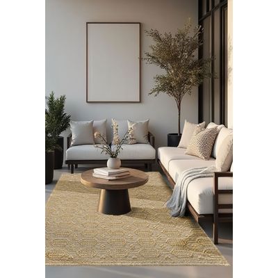 Imagen 2 del producto Alfombra Yute 140X200 cm LAVABLE Gold T12