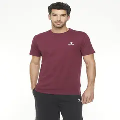 CONVERSE - Polera Star Chevron Chest Hombre Burdeo