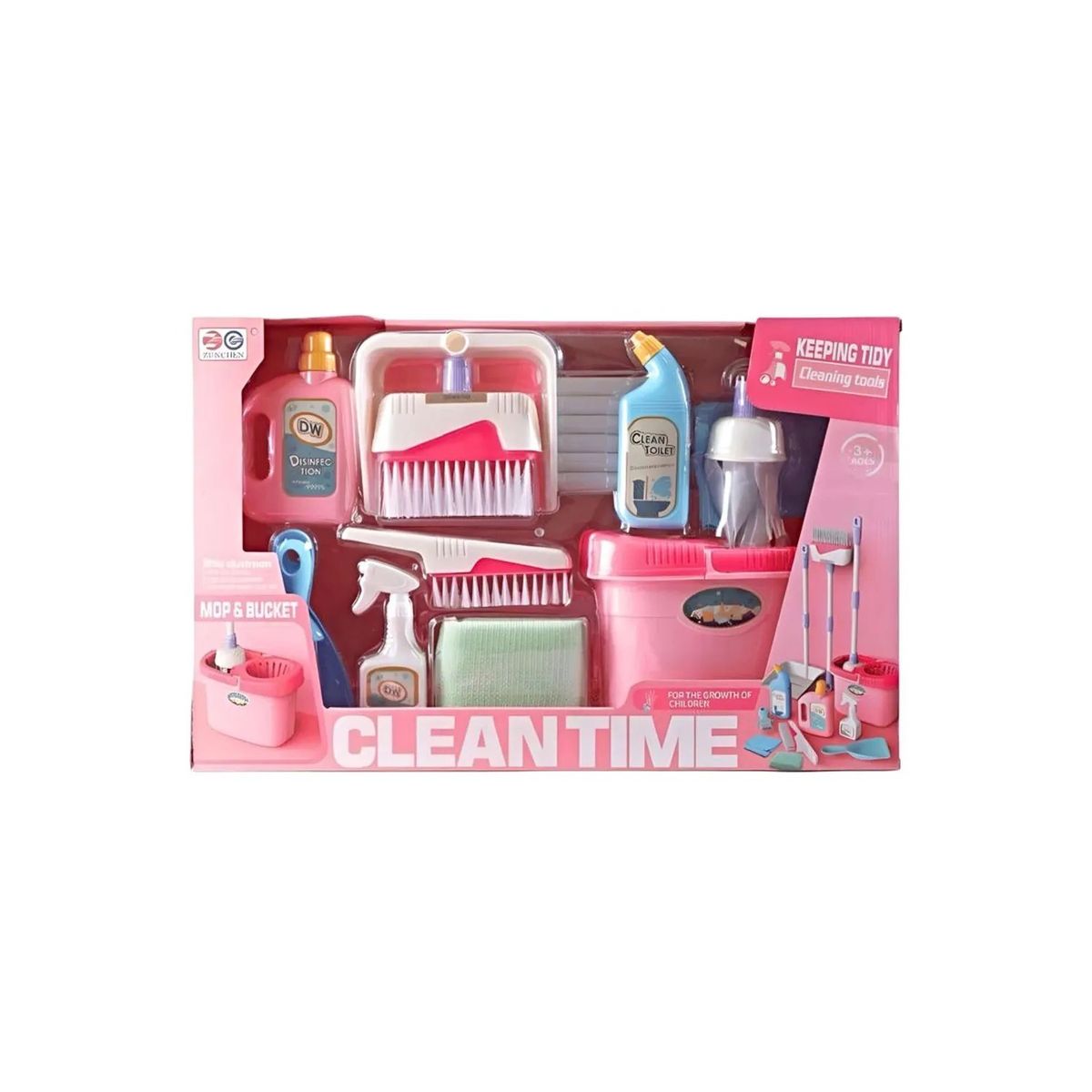 GENERICO - SET DE LIMPIEZA ROSADO