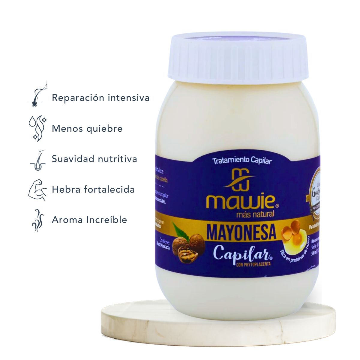 GENERICO - Tratamiento Capilar Mayonesa Mawie 500ml  Reparación Intensiva