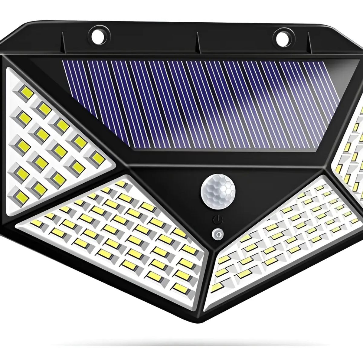 GENERICO - Pack X 5 Foco Solar Exterior 100 Led Solar 3 Modos Trabajo Estructura Negro