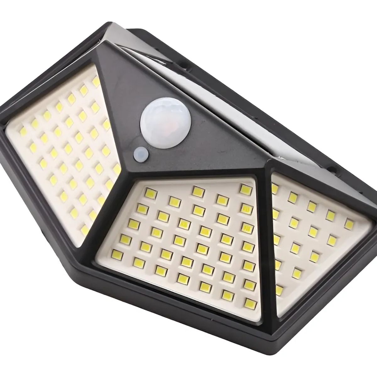 GENERICO - Pack X 5 Foco Solar Exterior 100 Led Solar 3 Modos Trabajo Estructura Negro