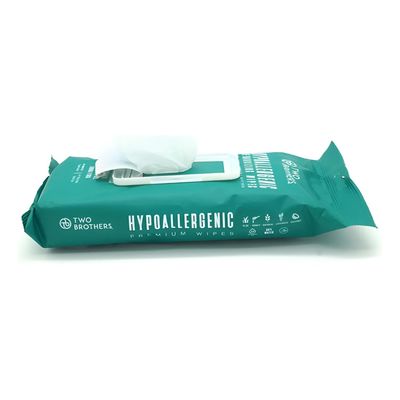 Imagen 2 del producto Toallas Toallitas Húmedas Wipes Mascotas Perros Gatos 40 Ud - Verde