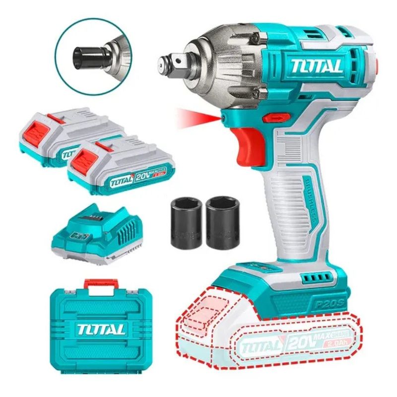 TOTAL TOOLS - Llave De Impacto Inalámbrica 12 20V 300Nm
