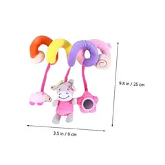 GENERICO - Sonajero bebé espiral colgante para cochecito diseño vaca