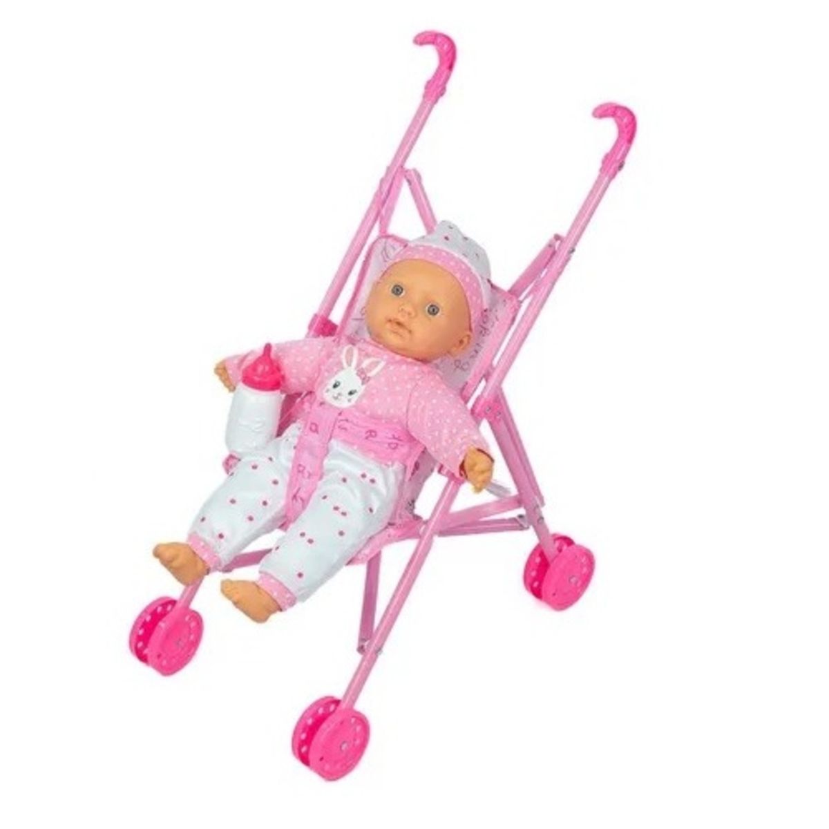GENERICO - COCHE DE MUÑECA CON ACCESORIOS