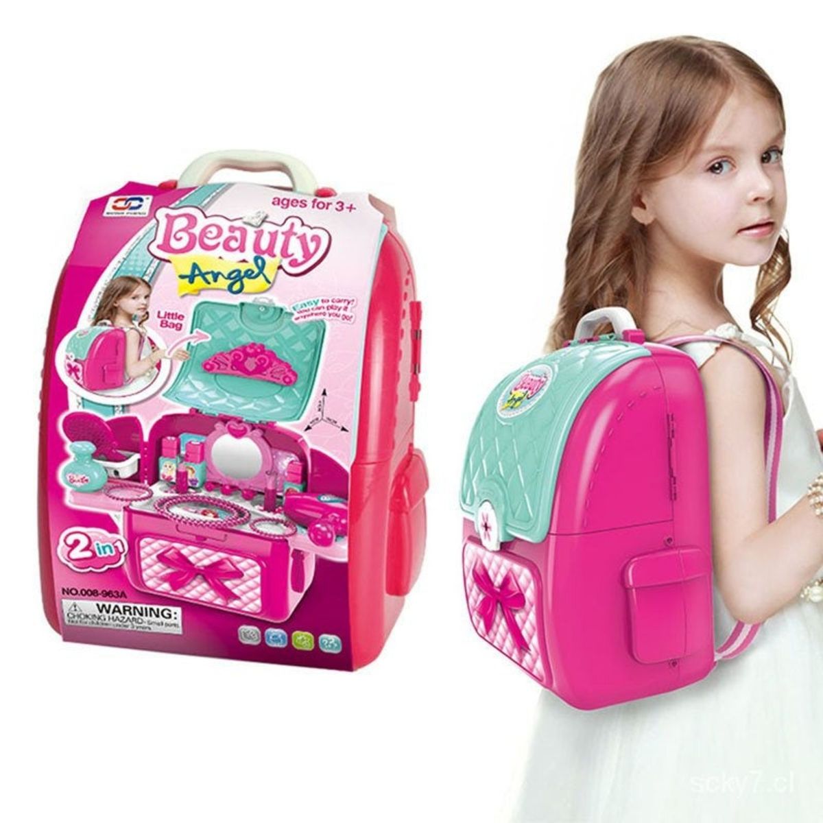 GENERICO - MOCHILA CON ACCESORIOS BELLEZA