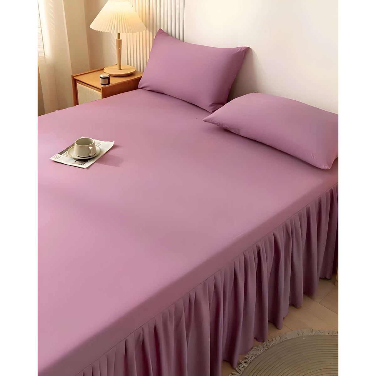GENERICO - FALDÓN DE CAMA PROTECTOR PARA BASE 2 PLAZAS