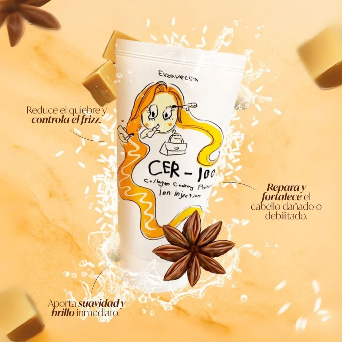 ELIZAVECCA - Tratamiento capilar intensivo inyección de colageno y proteínas - 50 ml