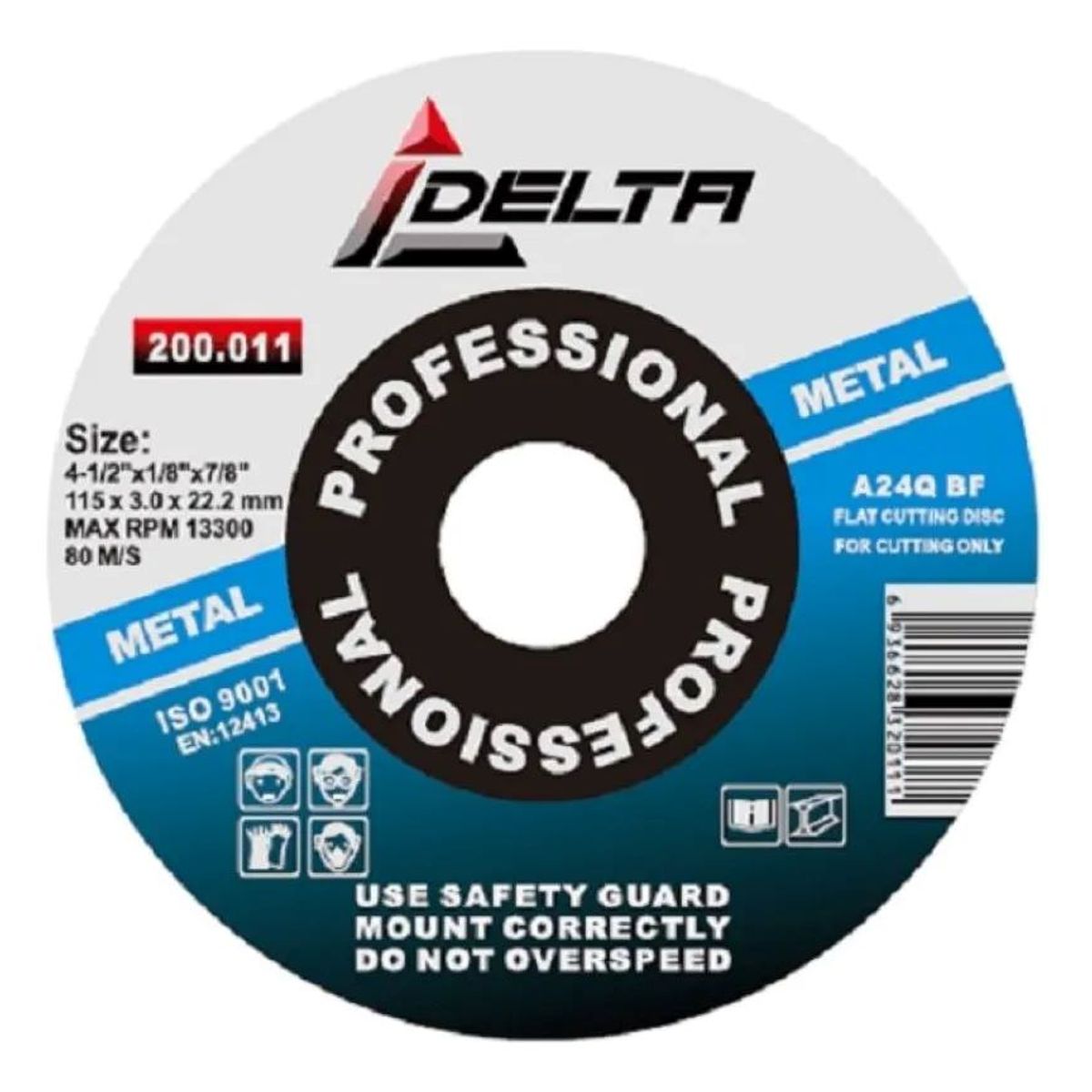 METALFER - Disco De Corte 4 1/2 3mm Delta