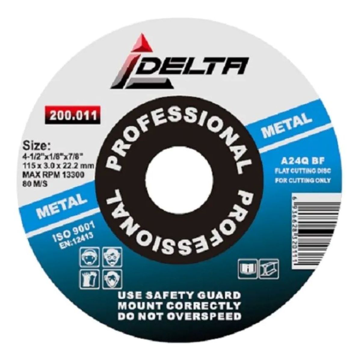 METALFER - Disco De Corte 4 1/2 3mm Delta