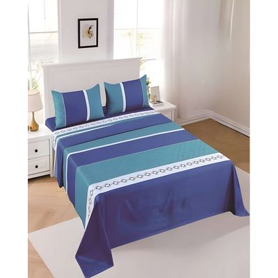 Imagen 2 del producto JUEGO DE SABANAS DE VERANO KING AZUL