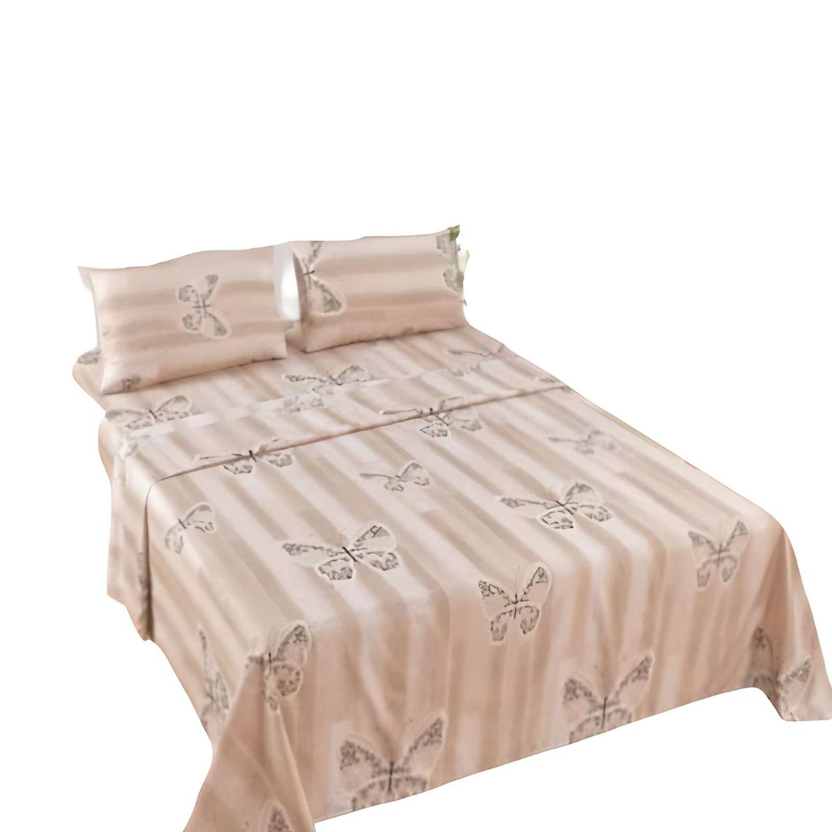 GENERICO - JUEGO DE SABANAS DE VERANO  SUPER KING BEIGE