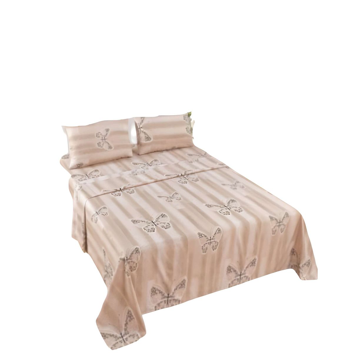 GENERICO - JUEGO DE SABANAS DE VERANO  SUPER KING BEIGE