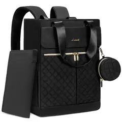 GENERICO - Bolso Maternal 2 en 1 Mochila y Bandolera con Cambiador - Total Black