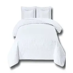 GENERICO - CUBRECAMA 9 PIEZAS 2 PLAZAS QUILT MAS SABANAS MAS CORTINA DE TELA