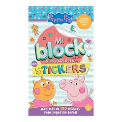 VERTICE - Libro de stickers para colorear Peppa Pig
