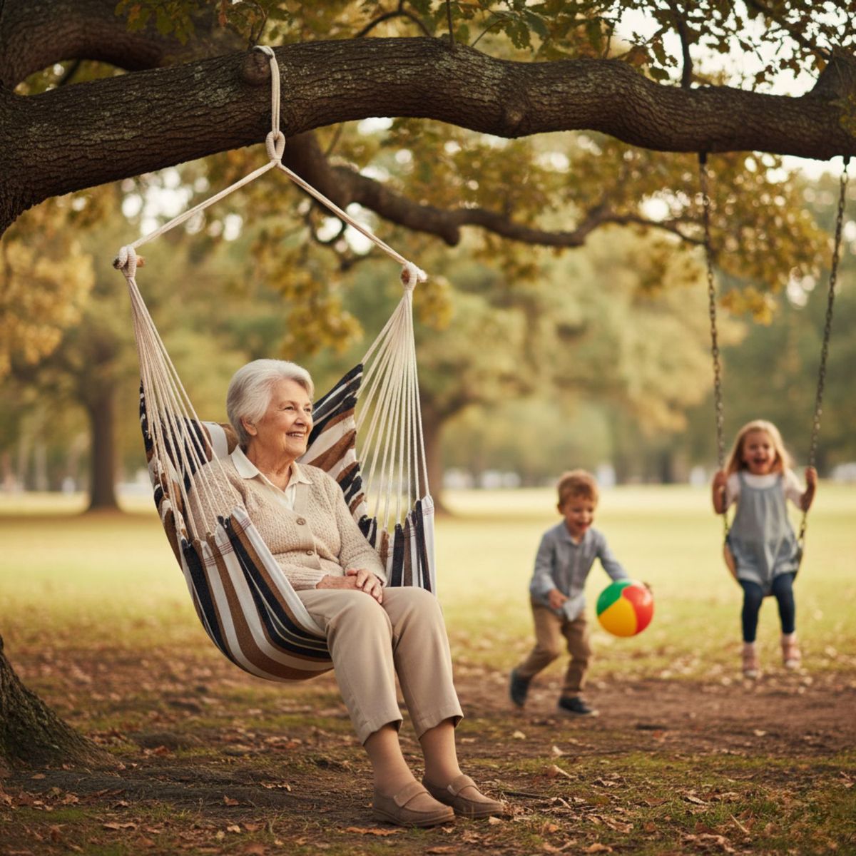 BABYLUNA - Silla Hamaca Colgante Ultra Resistente Para Patio O Camping Café