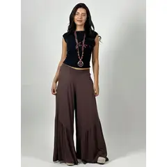 ENIGMATICA BOUTIQUE - Palazzo Algodón Casual con Faroleos